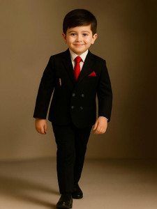MH collection Boys Festive & Party, Formal Blazer, Shirt and Trouser Set
