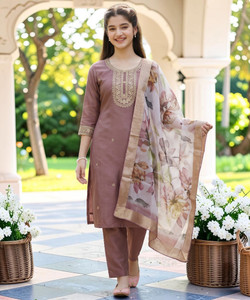 Spangel Fashion Girls Festive & Party Kurta and Dupatta Set