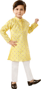 LABELZERO Boys Festive & Party Kurta and Pyjama Set