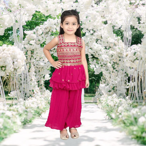New Ekta Dresses Baby Girls Festive & Party Kurta and Palazzo Set