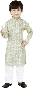 VISHESTA Boys Festive & Party Kurta and Pyjama Set