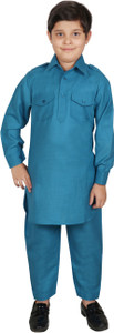SG YUVRAJ Boys Casual Pathani Suit Set