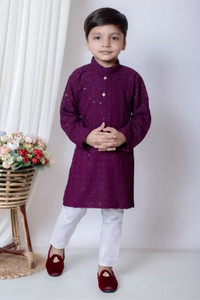 Kidsearth Boys Festive & Party Kurta and Pyjama Set
