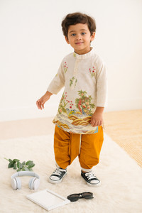 New Ekta Dresses Baby Boys Festive & Party Kurta and Dhoti Pant Set