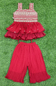 FHKIDS FASHION Baby Girls Festive & Party Kurta and Pyjama Set