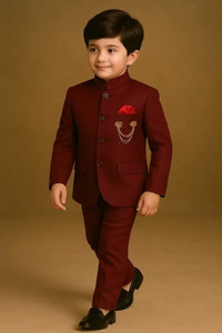 KIDSCOLLECTION Boys Festive & Party, Wedding Blazer and Pant Set