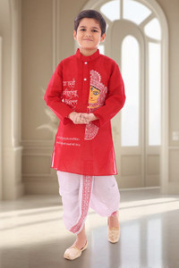 new gen Boys Festive & Party Dhoti & Kurta Set