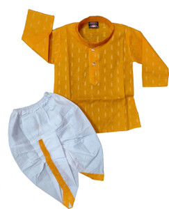 SHIVAAY Baby Boys Casual Dhoti & Kurta Set