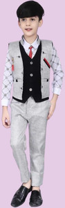 NVH Boys Party(Festive) Waistcoat Pant, Shirt