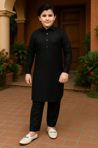 One Fort Boys Festive & Party Pathani Suit Set