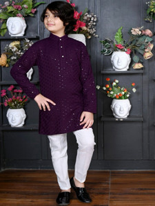 GREEN DRAGONFLY Boys Festive & Party, Casual, Wedding, Formal Kurta and Pyjama Set