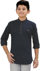 PA'GEANT Boys Solid Pathani Kurta