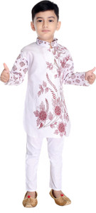 Smuktar garments Baby Boys Casual Kurta and Pyjama Set