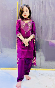 barkatdesigningplanet Girls Festive & Party, Wedding, Casual Kurta, Pyjama & Dupatta Set
