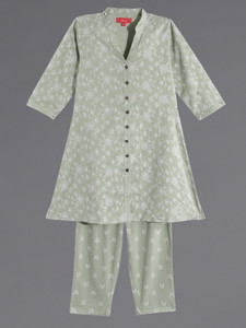 Indo Era Girls Festive & Party, Casual, Formal, Wedding Kurta and Trouser Set