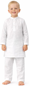 WAOKID Boys Casual Kurta and Pyjama Set