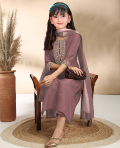 Spangel Fashion Girls Festive & Party Kurta and Trouser Set