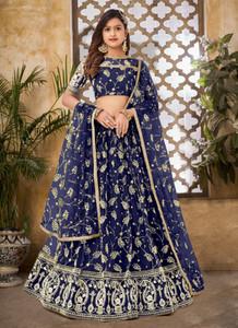 F Plus fashion Girls Lehenga Choli Ethnic Wear, Fusion Wear, Party Wear Embellished Lehenga, Choli and Dupatta Set