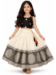Kanzzoworld Girls Lehenga Choli Ethnic Wear Printed Lehenga Choli