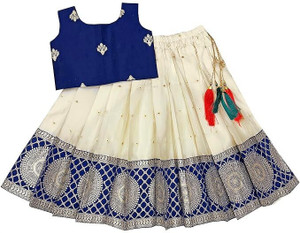 JANIX Girls Lehenga Choli Ethnic Wear Printed Lehenga Choli