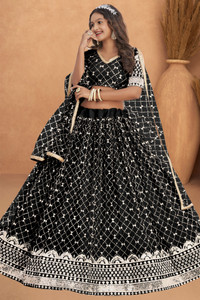 Femisha Creation Girls Lehenga Choli Ethnic Wear, Fusion Wear, Party Wear, Western Wear Embroidered Lehenga, Choli and Dupatta Set