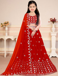 Drimexin Fab Girls Lehenga Choli Ethnic Wear Embellished Lehenga, Choli and Dupatta Set