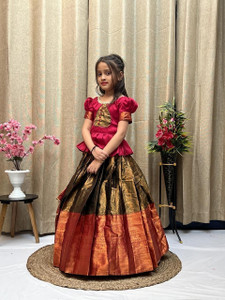 CalendarArt Girls Lehenga Choli Ethnic Wear Printed Lehenga Choli