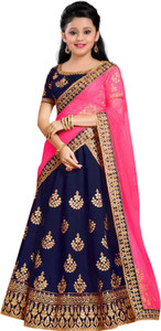 WTWC FAB Girls Lehenga Choli Party Wear Embroidered Ghagra Choli