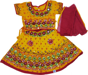 Anchal Collection Indi Baby Girls Lehenga Choli Ethnic Wear Embroidered Lehenga Choli