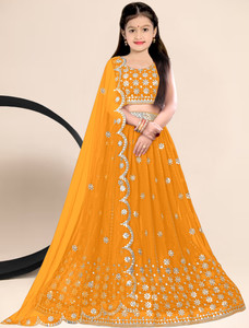 वीमेन वेड लड़कियों के लिए लेहेंगे चोली एथनिक वियर एम्ब्रॉइडर्ड लेहंगा, चोली और दुपट्टा सेट