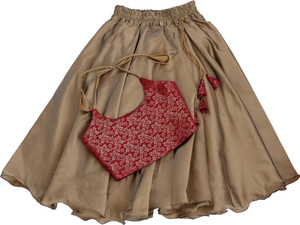 MVD Fashion Indi Girls Lehenga Choli Party Wear Solid Lehenga Choli