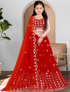 Harshiv Creation Girls Lehenga Choli Ethnic Wear, Party Wear Embellished Lehenga, Choli and Dupatta Set