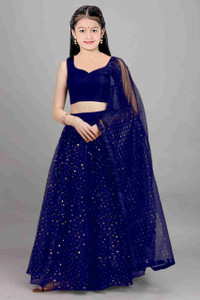 Women Wed Girls Lehenga Choli Ethnic Wear Embellished Lehenga, Choli and Dupatta Set