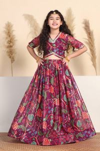Fashion Dream Girls Lehenga Choli Ethnic Wear Printed Lehenga Choli