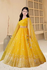 Chidiya Fab Baby Girls Lehenga Choli Ethnic Wear Embroidered Lehenga Choli