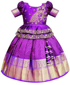 Wommaniya Impex Girls Lehenga Choli Ethnic Wear Embroidered Lehenga Choli