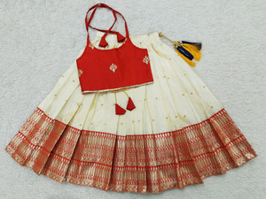 NOYYAL Baby Girls Lehenga Choli Ethnic Wear Printed Lehenga Choli