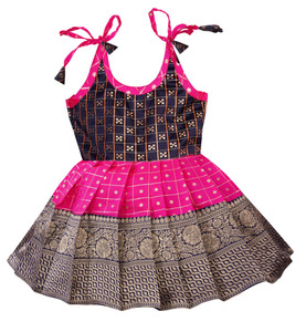 PW PLATYPUS WORLD Girls Lehenga Choli Ethnic Wear Solid Lehenga Choli