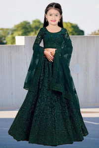 SHYAMLI FASHION Girls Lehenga Choli Ethnic Wear Embroidered Lehenga, Choli and Dupatta Set