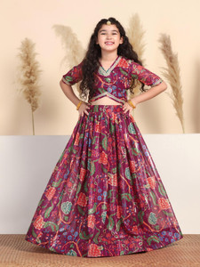 Fashion Dream Girls Lehenga Choli Ethnic Wear Printed Lehenga Choli
