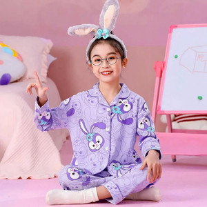 jatvedas Kids Nightwear Girls Printed Cotton Blend