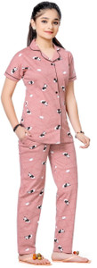 Bloem Kids Nightwear Girls Printed Cotton