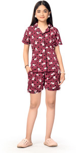 Bloem Kids Nightwear Girls Graphic Print Cotton