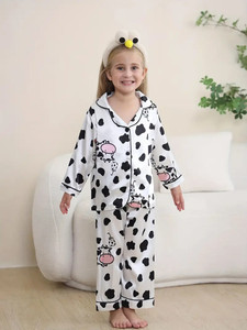 PAGHDAL BROTHERS Kids Nightwear Baby Boys & Baby Girls Printed Polyester Blend