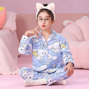 jatvedas Kids Nightwear Girls Printed Cotton Blend