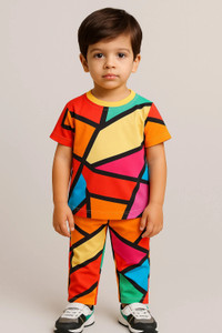 ETTUKITTU Kids Nightwear Baby Boys Printed Cotton Blend