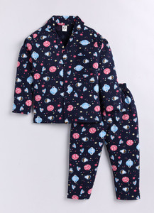 TINY BINY Kids Nightwear Boys Printed Cotton
