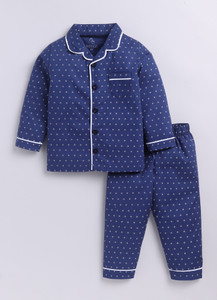 BabyGo Kids Nightwear Baby Boys & Baby Girls Printed Cotton