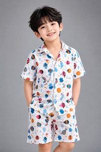 StileVerona Boys Casual Shirt Shorts