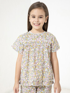 Cherry Crumble by Nitt Hyman Kids Nightwear Girls Printed Cotton Blend